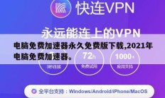 电脑免费加速器永久免费版下载,2021年电脑免费加速器。