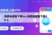 海鸥加速器下载ios,海鸥加速器下载6 6 2。